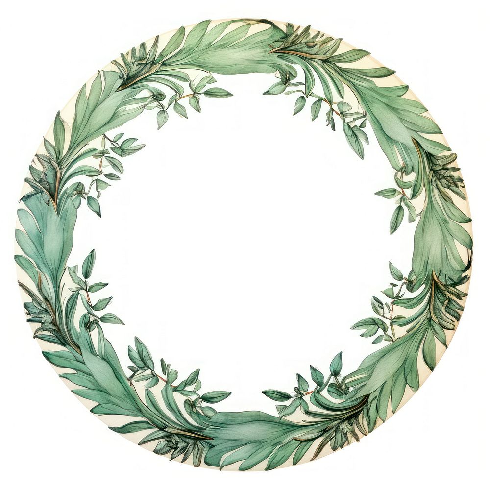 Cloves pattern circle wreath. AI generated Image by rawpixel.