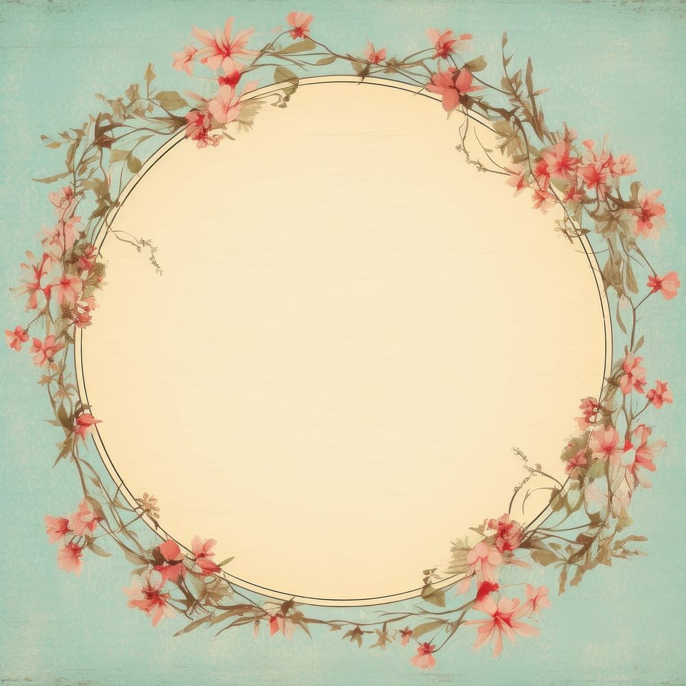 Spring backgrounds pattern circle. AI generated Image by rawpixel.