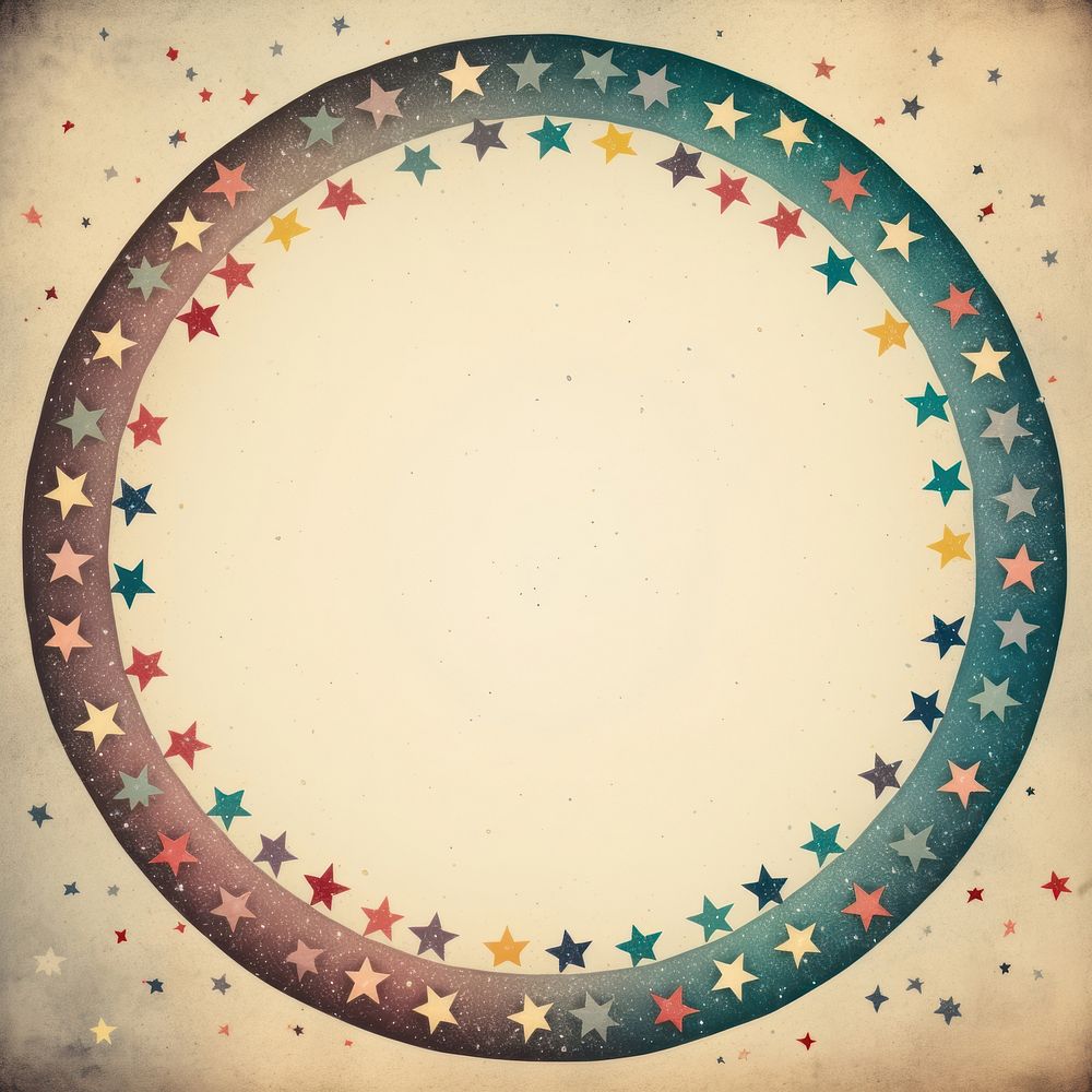 Stars backgrounds circle paper. AI generated Image by rawpixel.