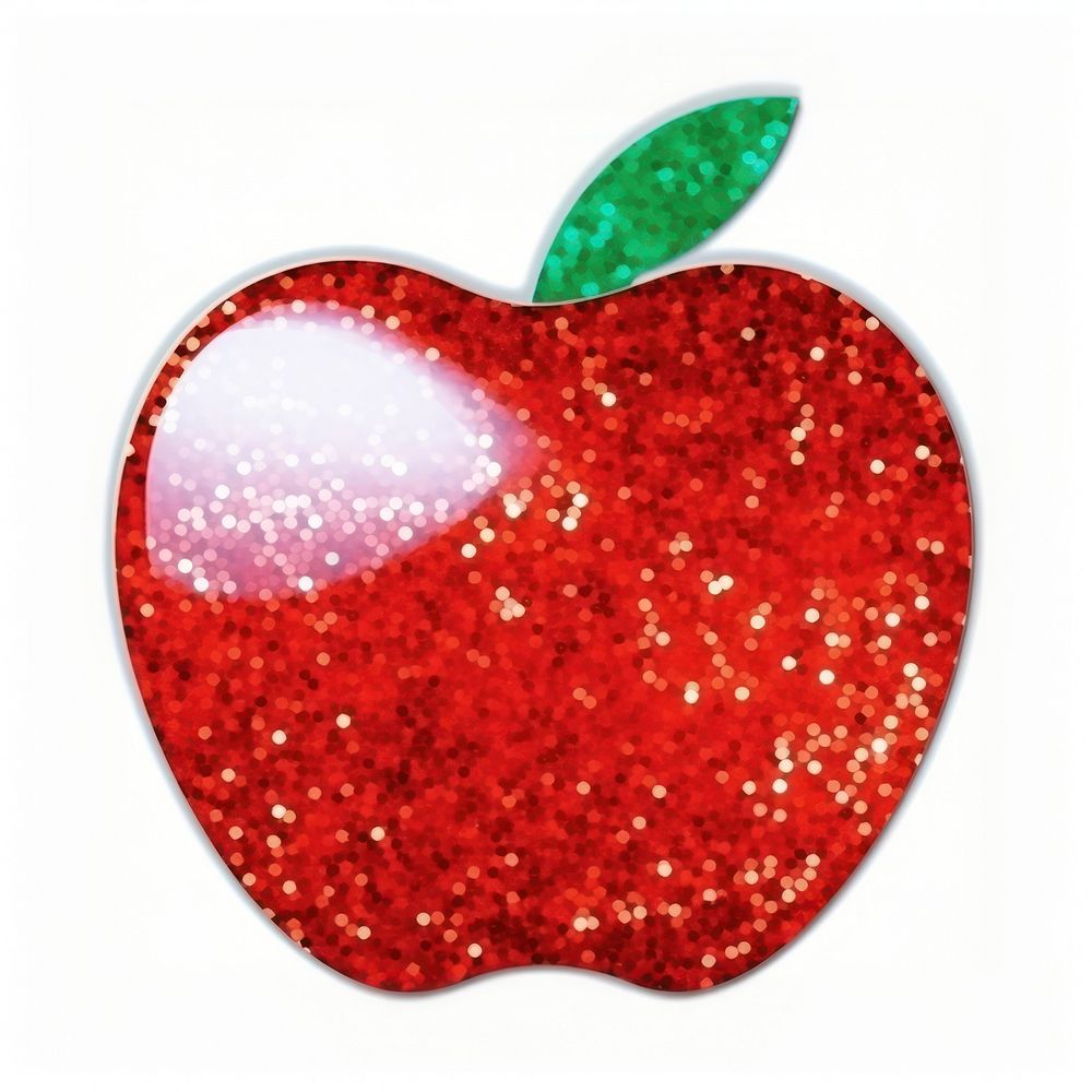 Apple glitter fruit plant. AI generated Image by rawpixel.