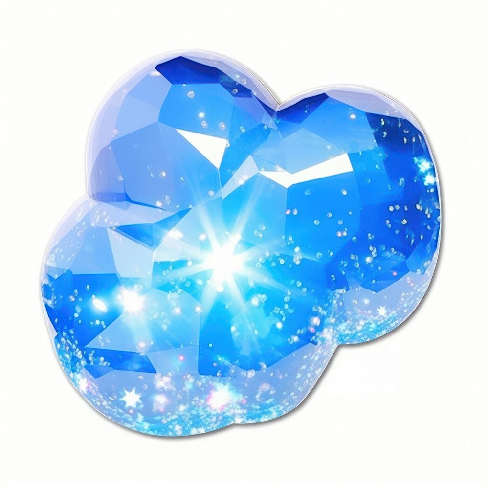 Cloud gemstone jewelry shape. AI generated Image by rawpixel.