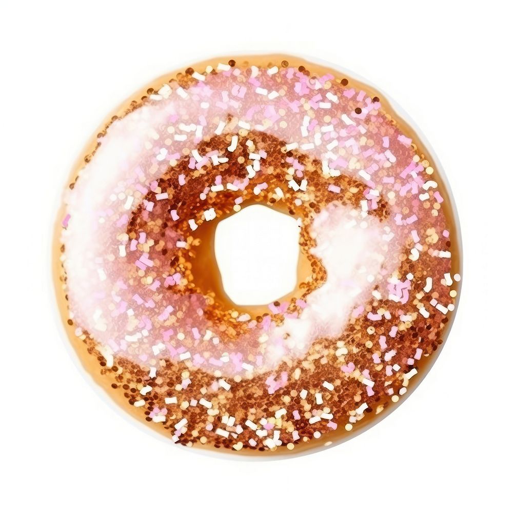 Donut bagel shape food. AI generated Image by rawpixel.