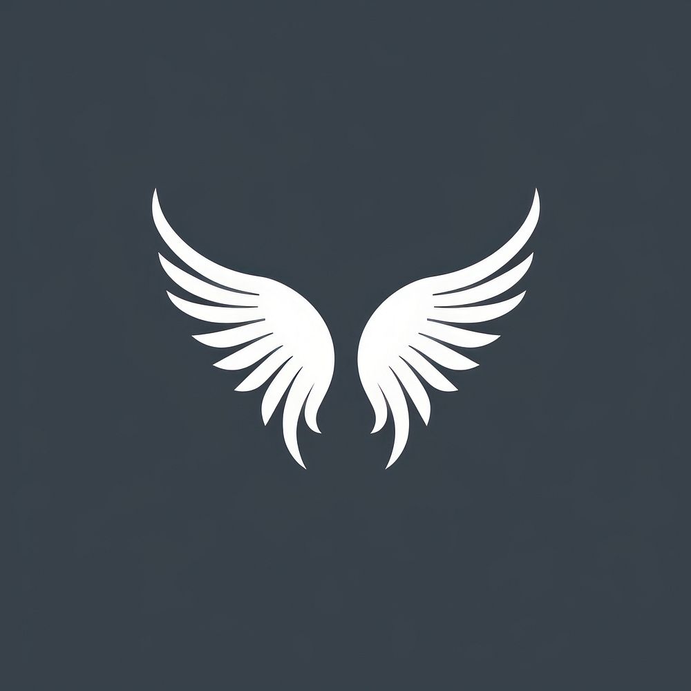 Wings symbol logo creativity.