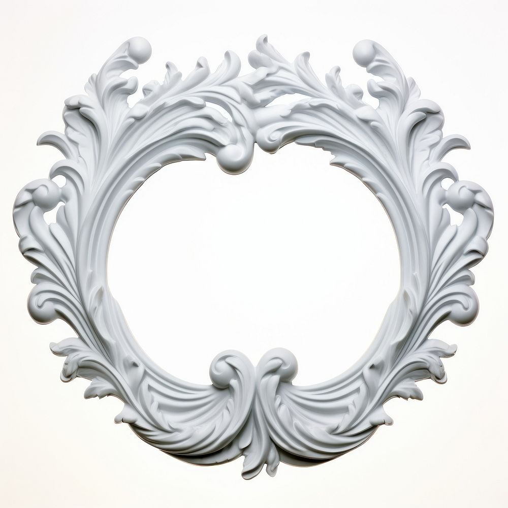 Nouveau art of wave frame porcelain white chandelier.