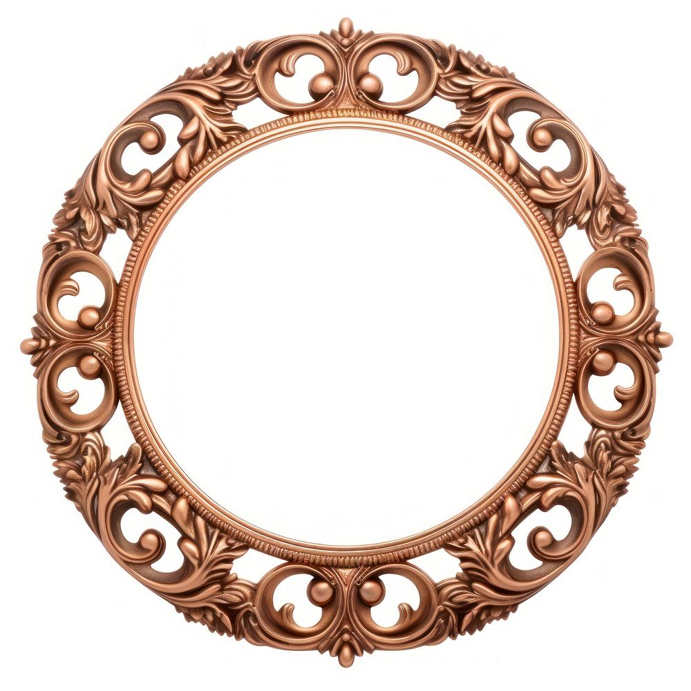 Nouveau art of circle frame jewelry locket photo.