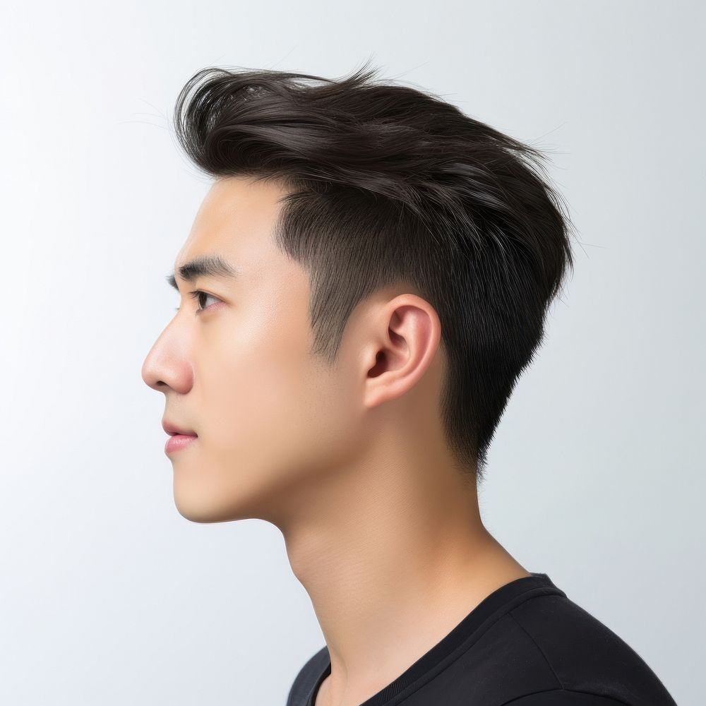 Korean man portrait fashion head.