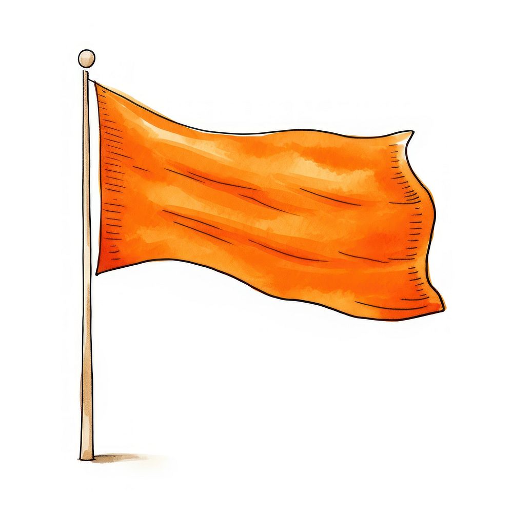 Orange color flag line white | Premium Photo Illustration - rawpixel