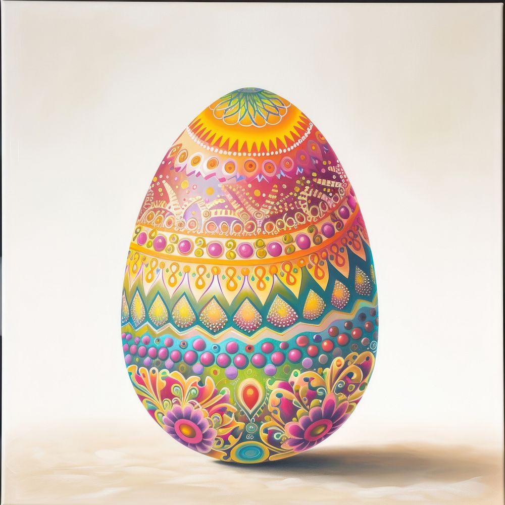 Easter egg celebration painting pattern.
