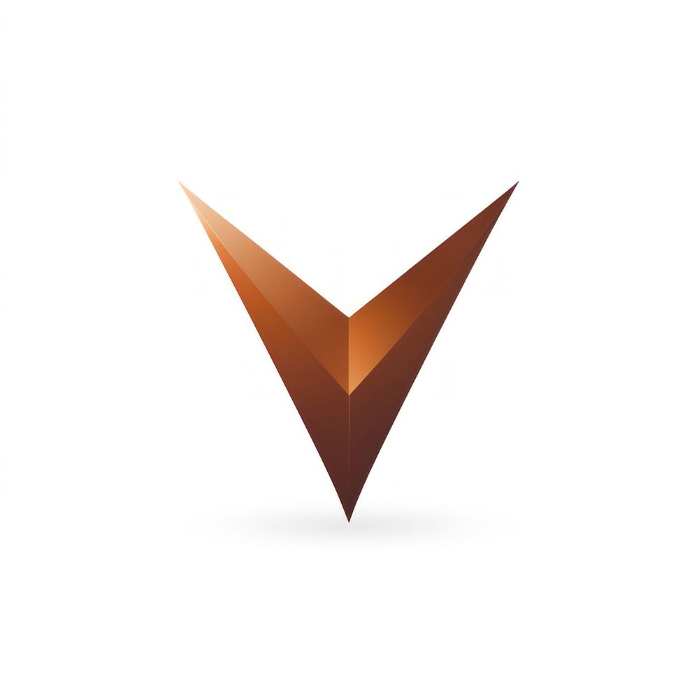 Bronze arrow vectorized line shape | Free Photo Illustration - rawpixel