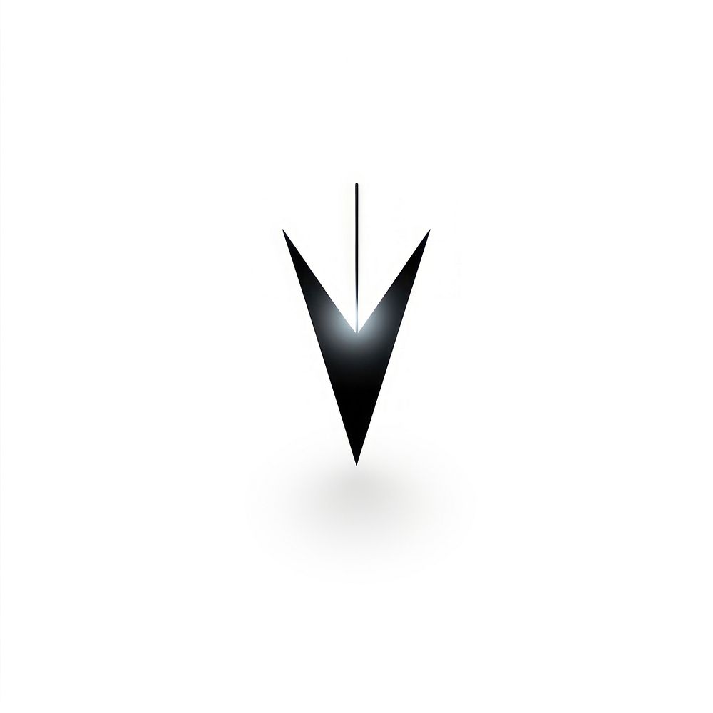 Cursor vectorized line logo symbol shape.