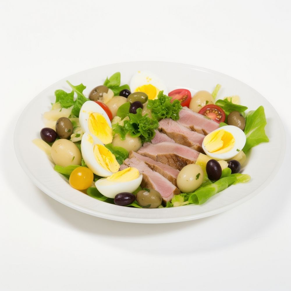 Food salad plate meal.