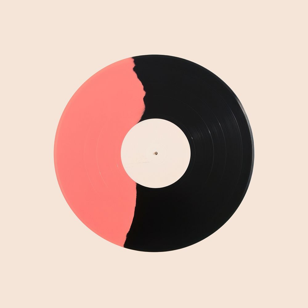 Vinyl minimalist form shape turntable circle.