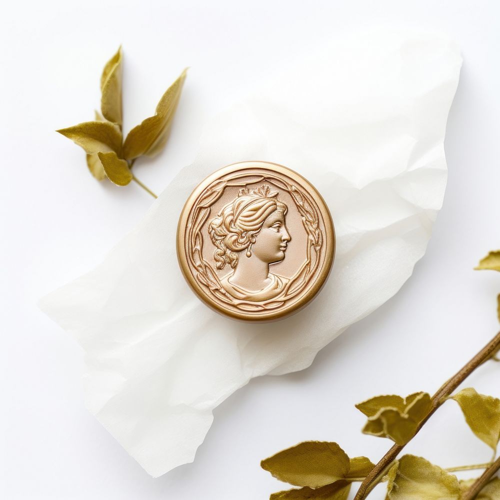 Jewelry money plant coin. AI generated Image by rawpixel.
