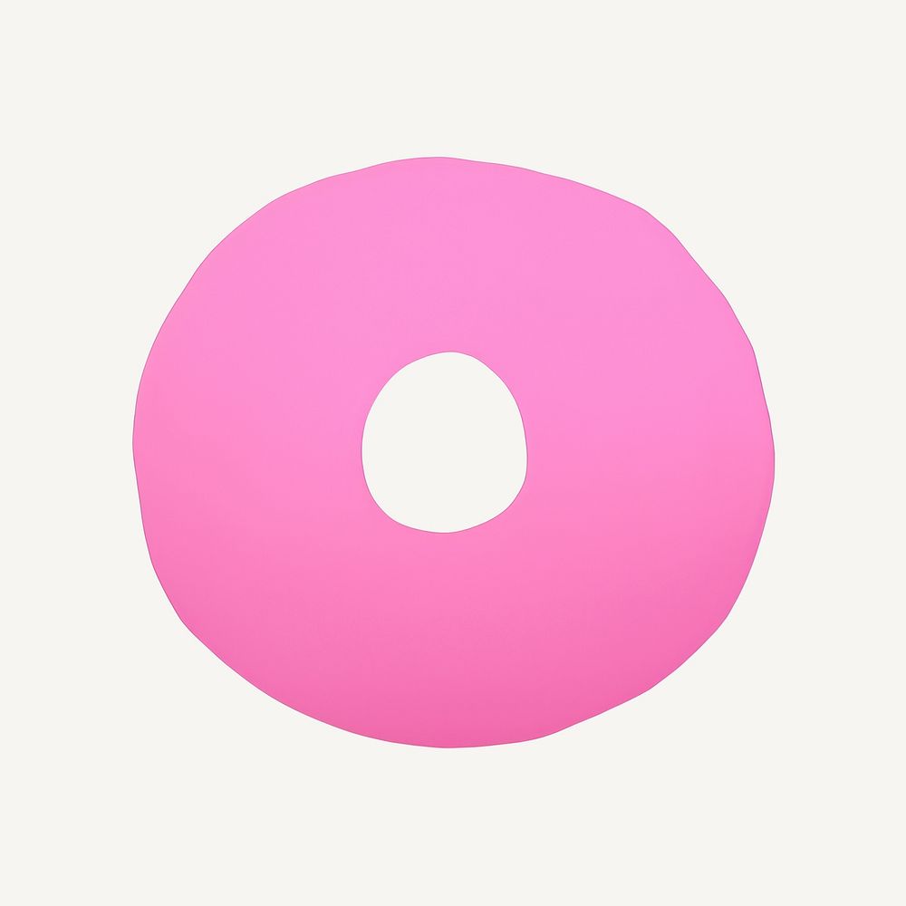 Donut minimalist form shape text confectionery.
