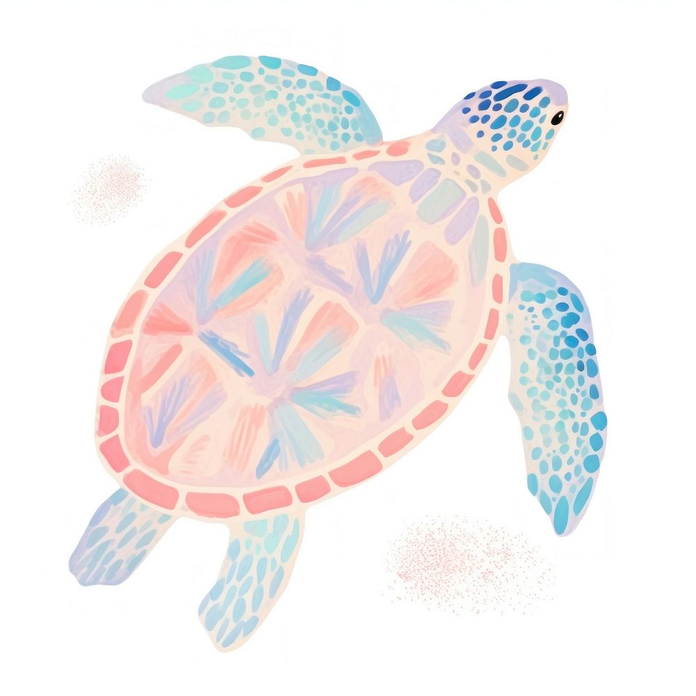 Turtle reptile drawing animal. AI generated Image by rawpixel.