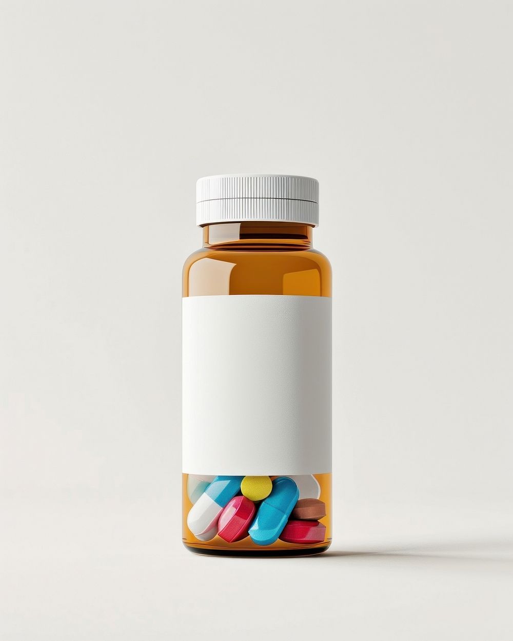 Bottle pill capsule label.
