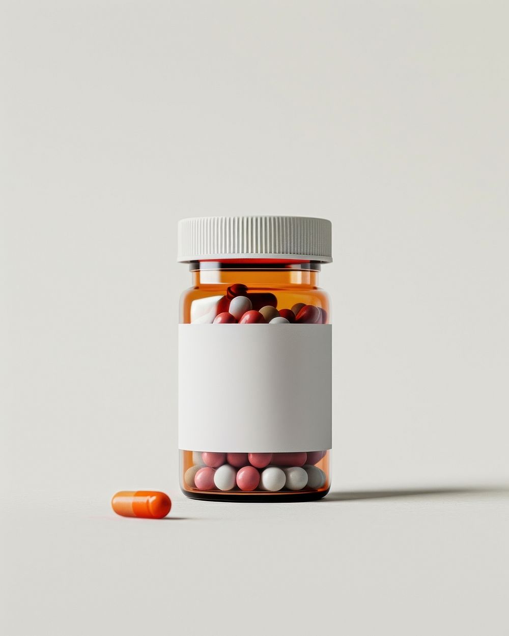 Pill bottle food medication.
