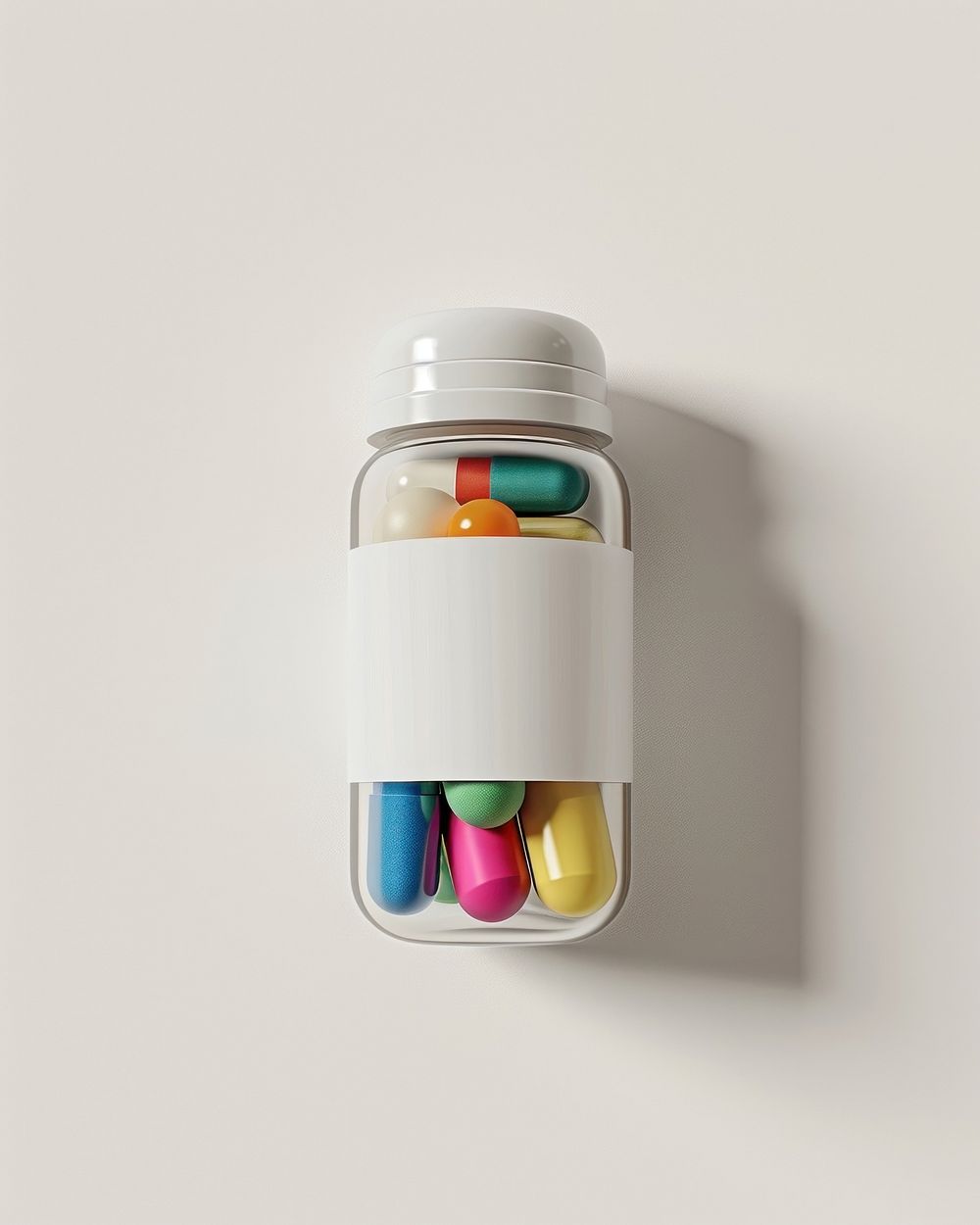 Bottle pill white background medication.