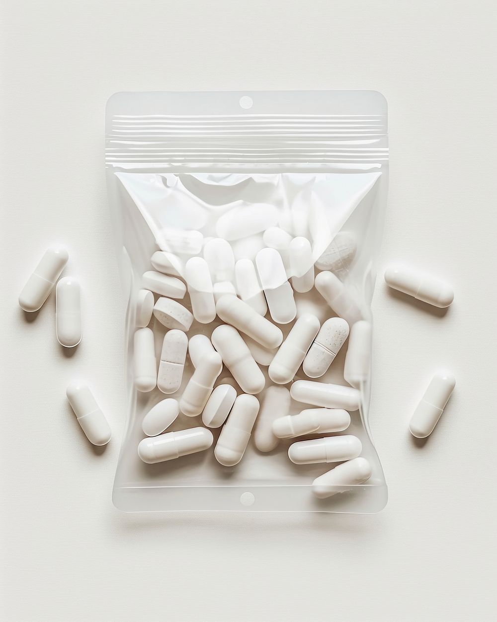 Pill white background antioxidant medication.