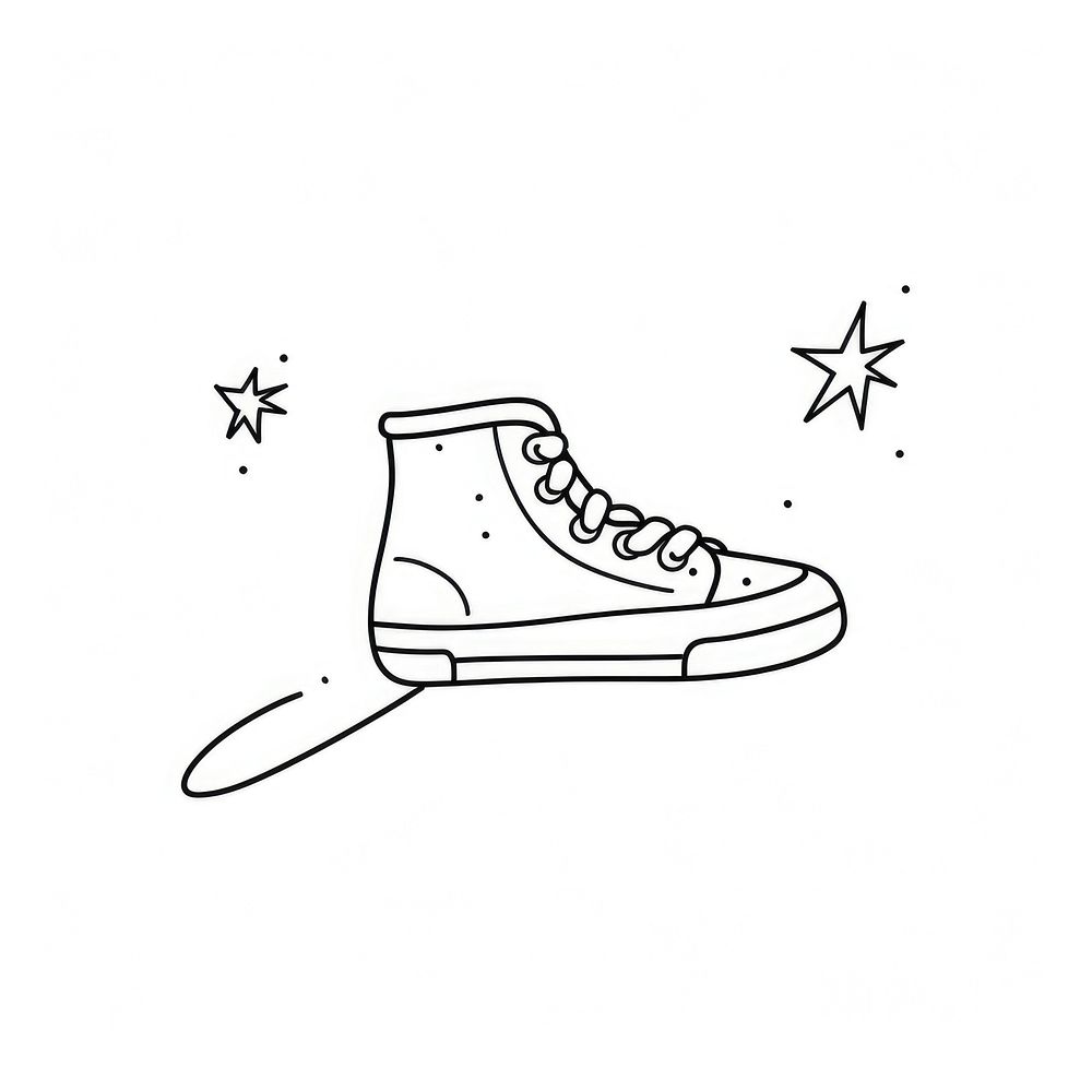 Boost sketch footwear drawing.