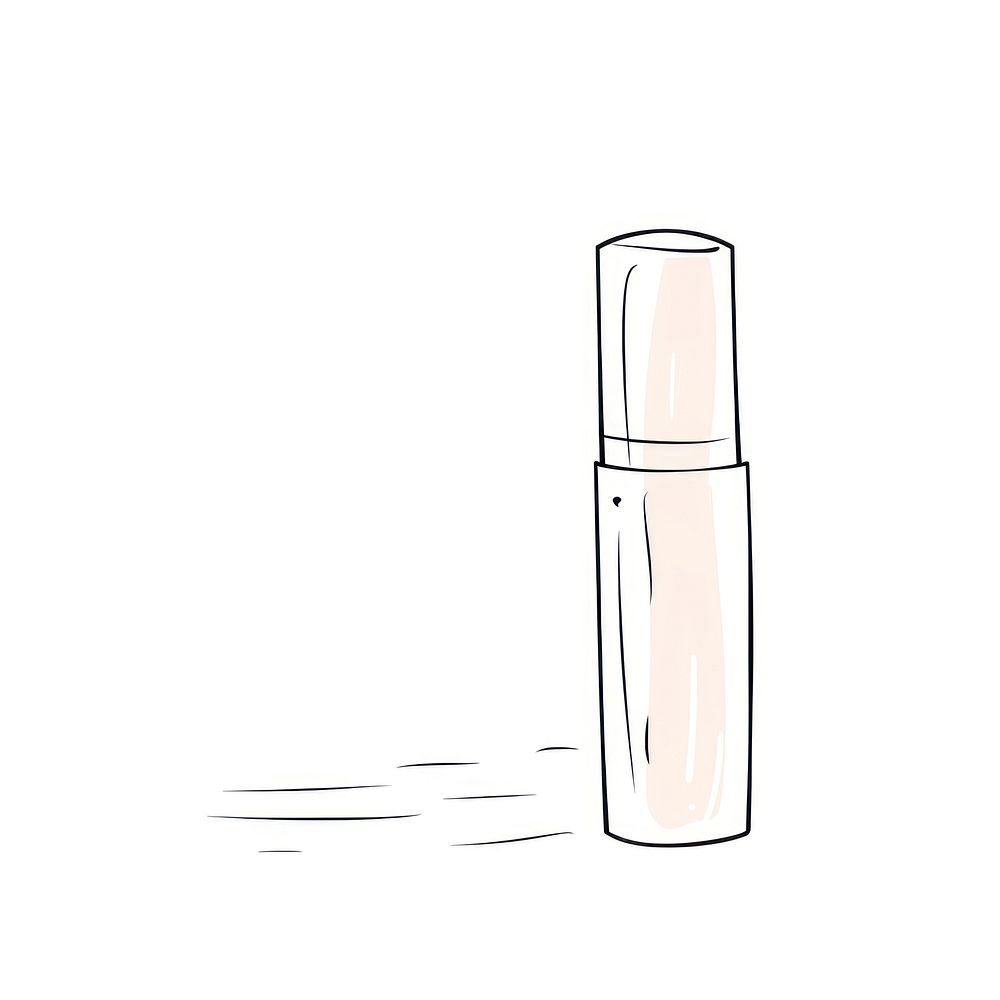 Cosmetic product cosmetics bottle sketch.