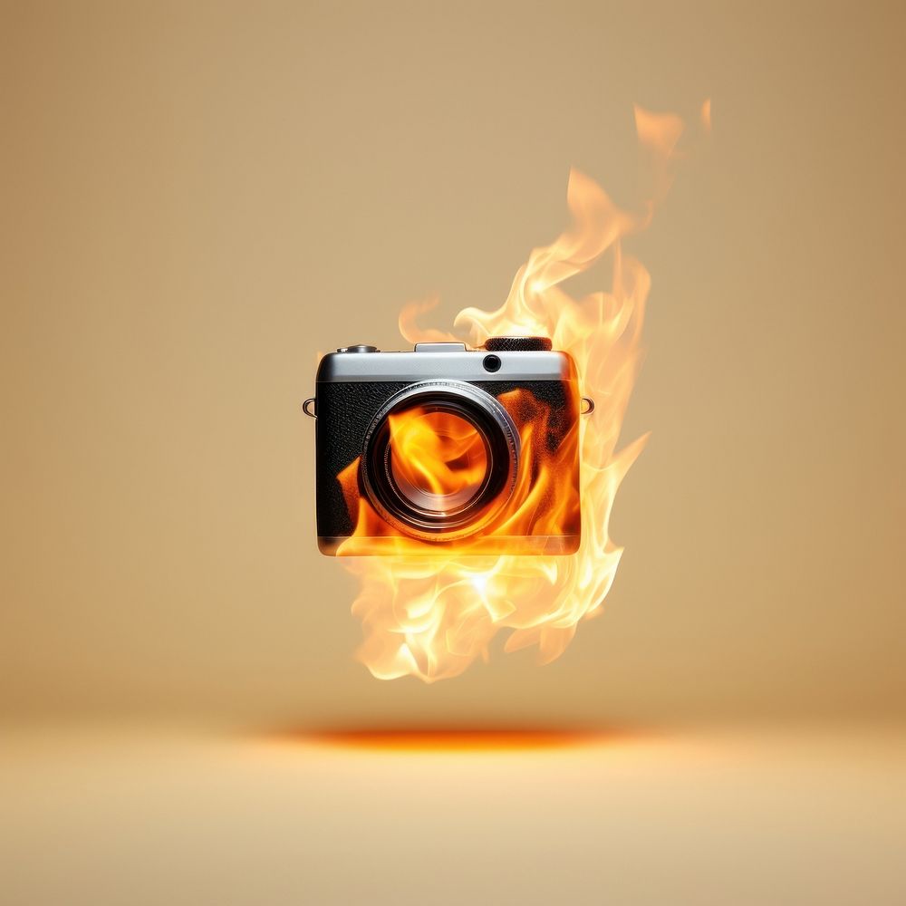 Photography Burning camera fire burning | Free Photo - rawpixel