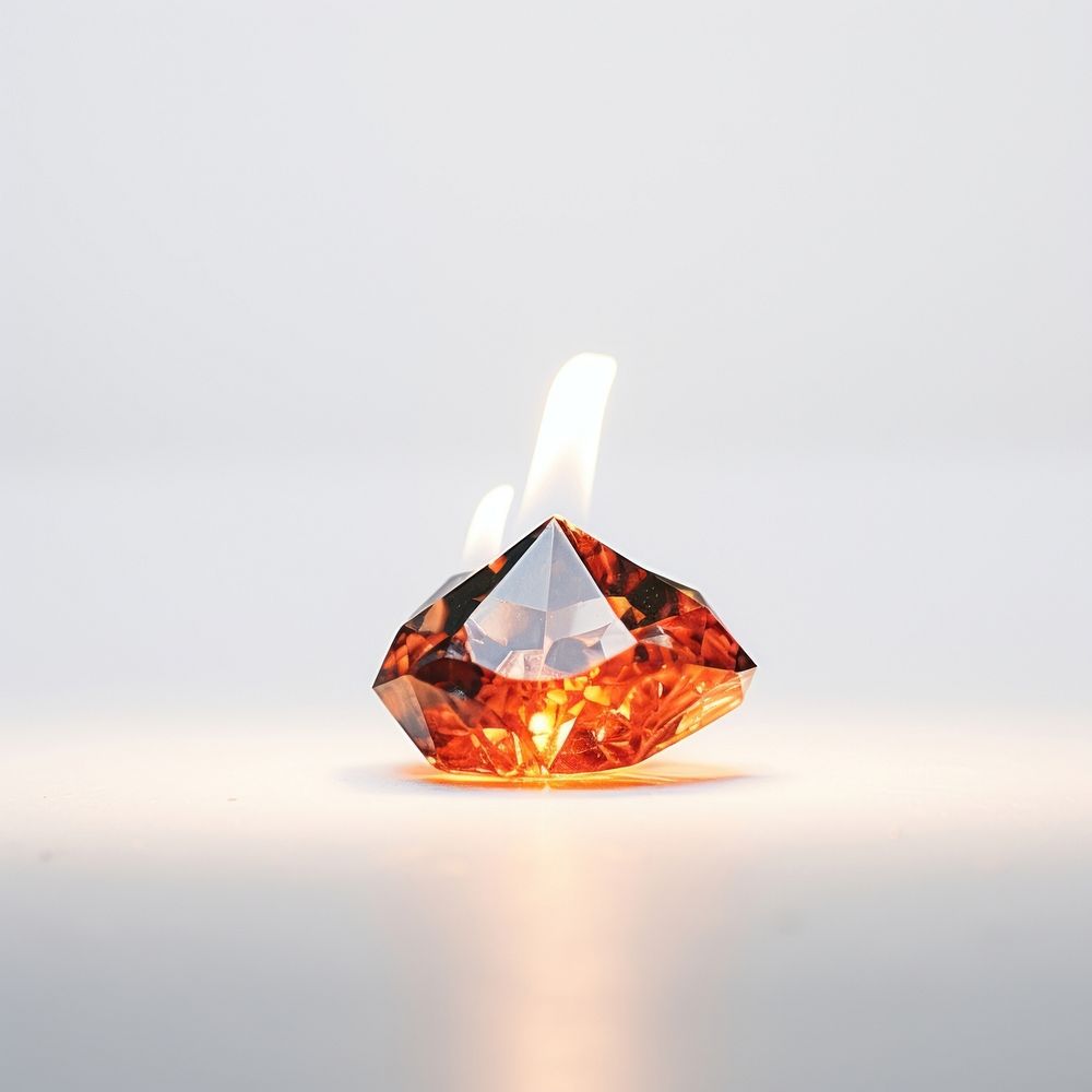Photography of a Burning diamond fire gemstone jewelry.