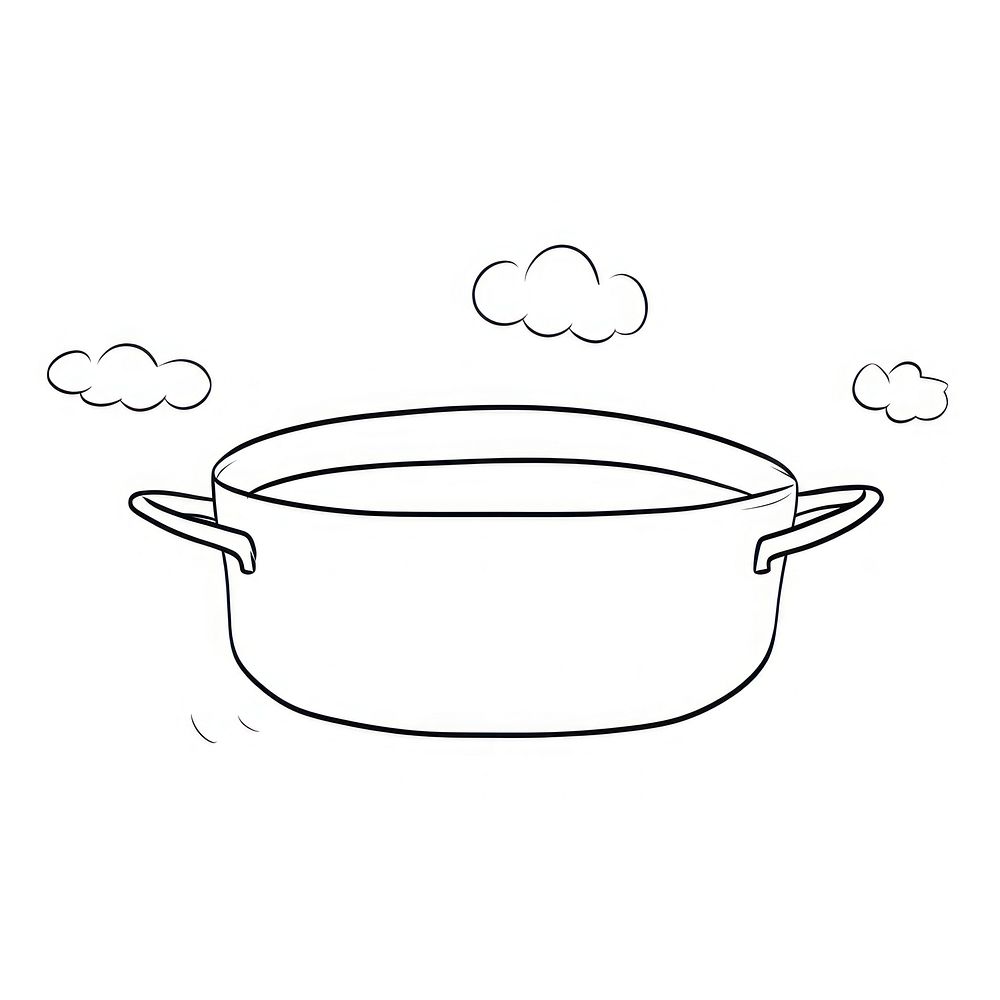 Pan sketch doodle bowl.