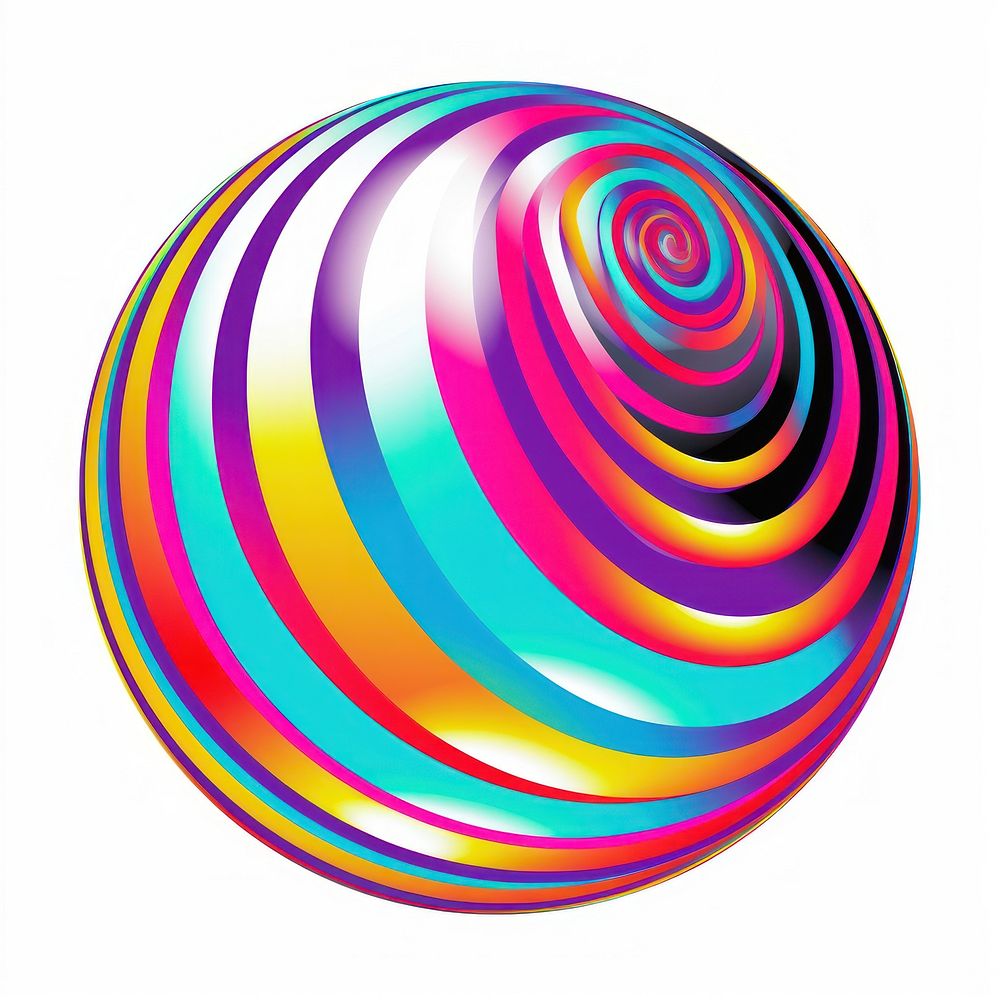 A ball sphere spiral creativity. AI generated Image by rawpixel.