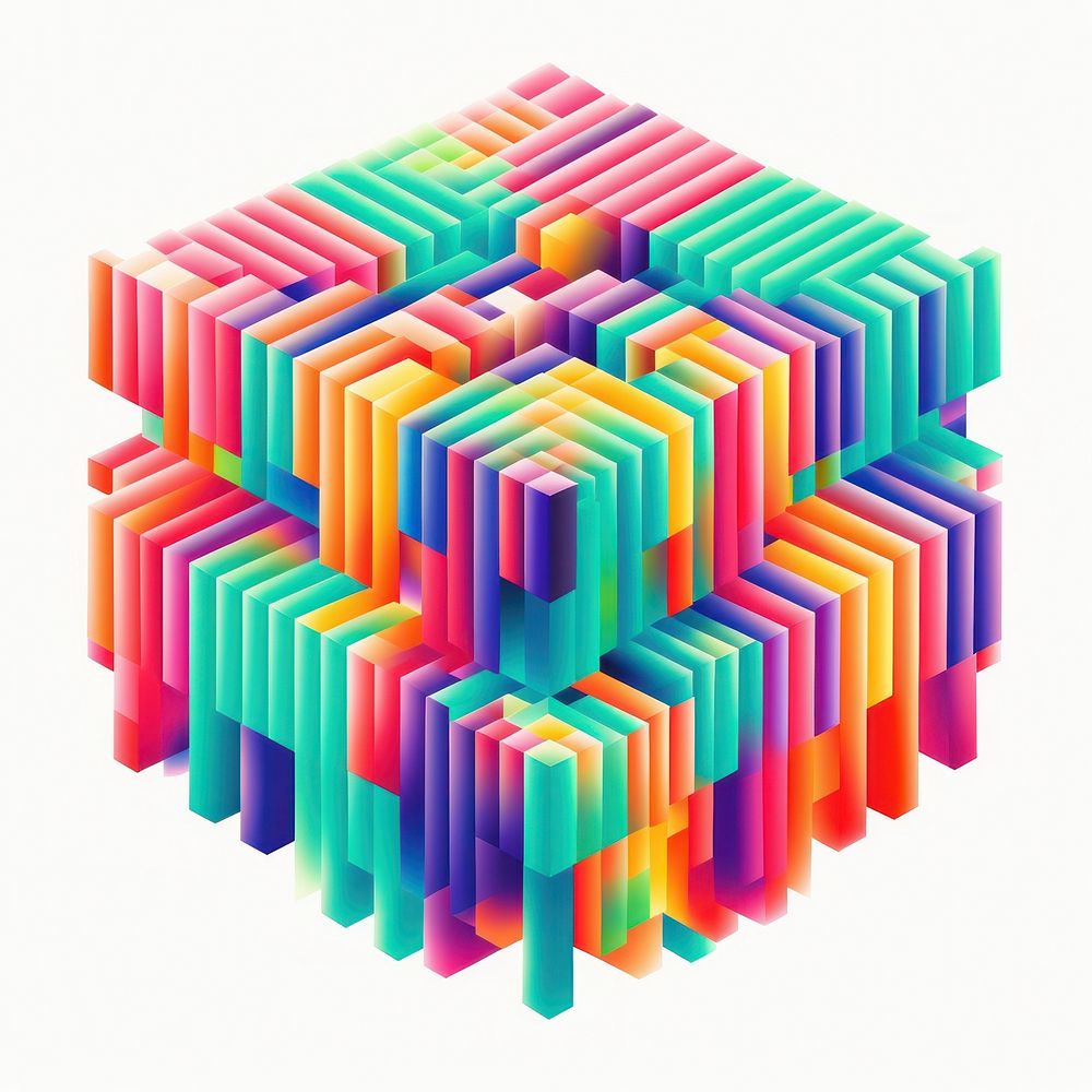 A cubic art creativity abstract. AI generated Image by rawpixel.