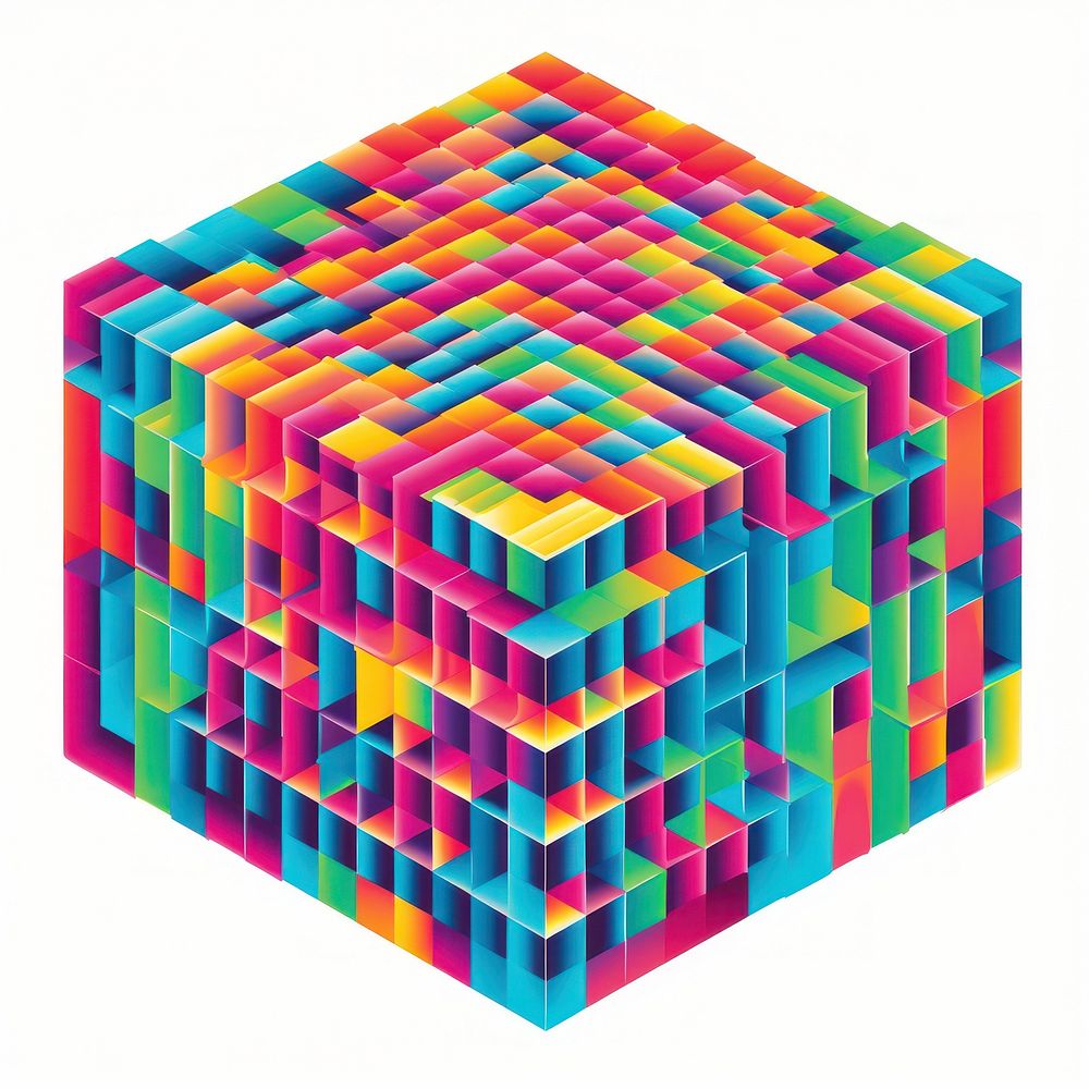 A cubic art toy backgrounds. AI generated Image by rawpixel.