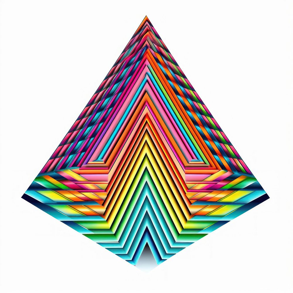 A pyramid shape art creativity chandelier. AI generated Image by rawpixel.