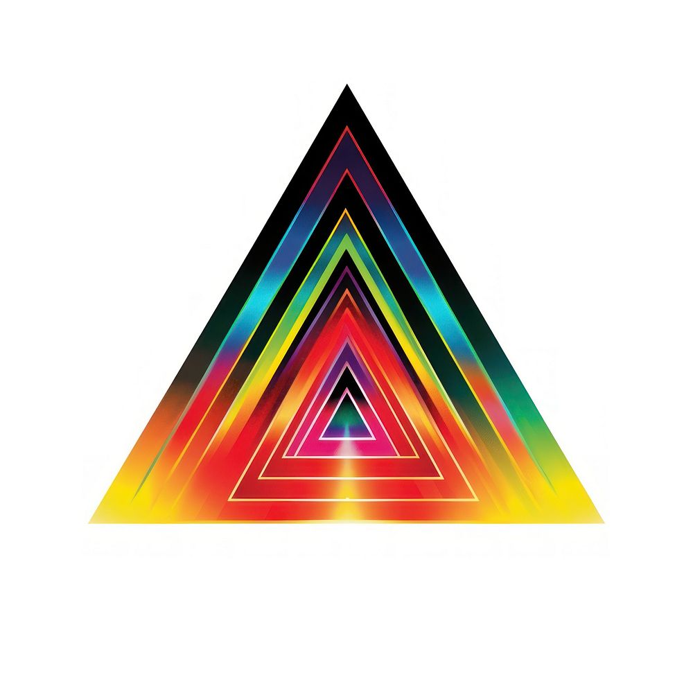 A pyramid shape creativity abstract triangle. AI generated Image by rawpixel.