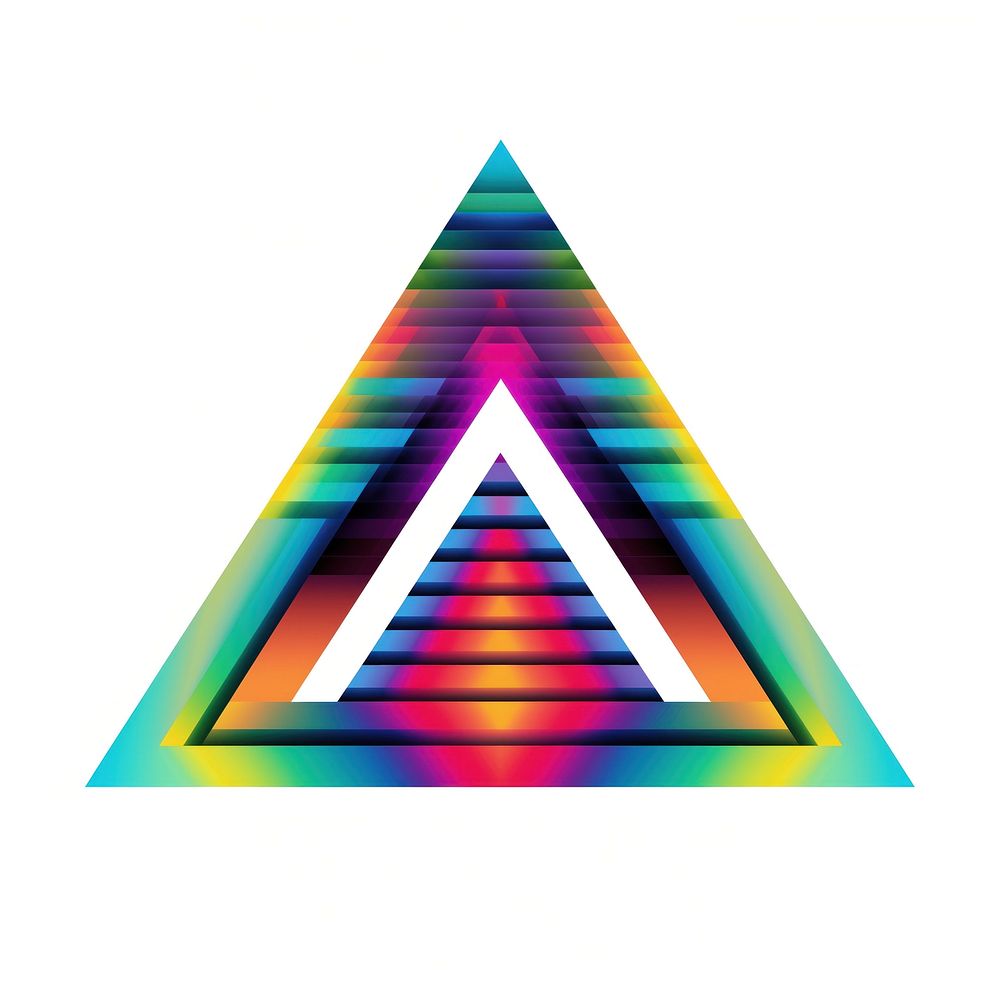 Triangle technology creativity abstract. AI generated Image by rawpixel.