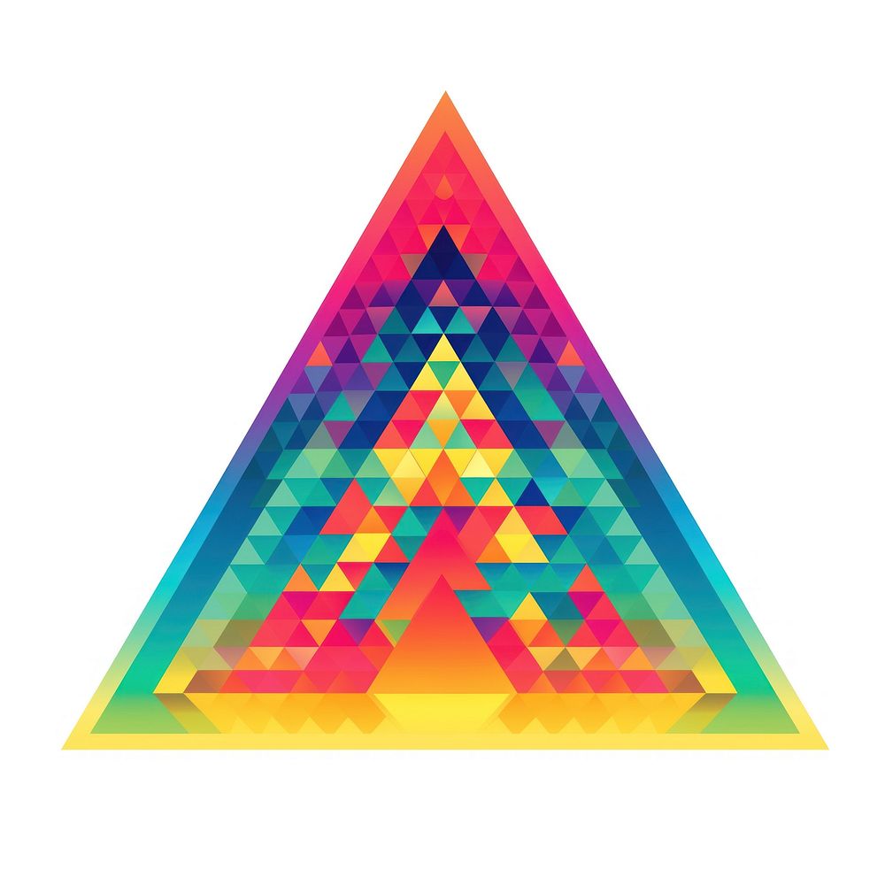 Triangle art creativity abstract. AI generated Image by rawpixel.