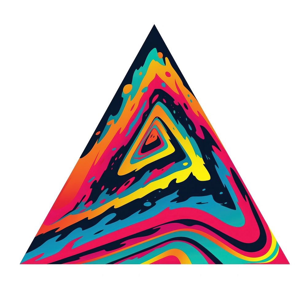 Triangle art creativity abstract. AI generated Image by rawpixel.