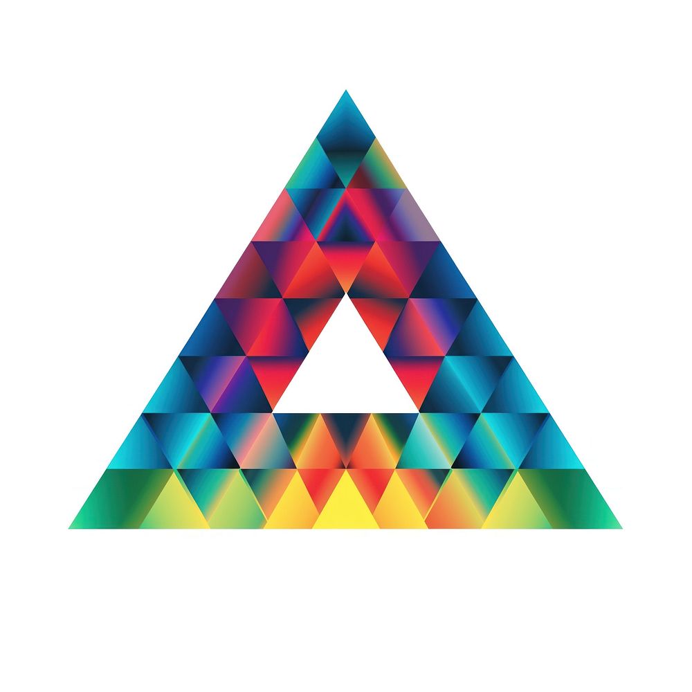 Triangle creativity abstract pattern. AI generated Image by rawpixel.