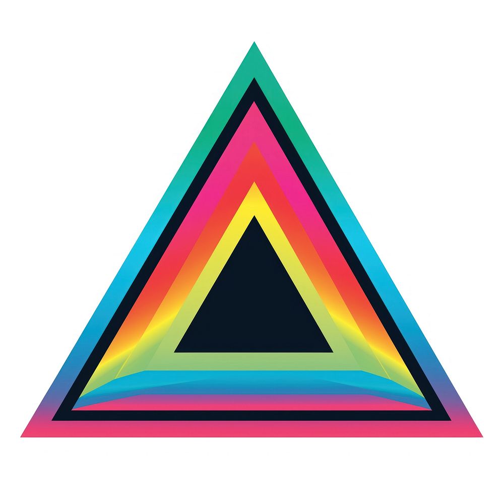 Triangle symbol sign creativity. AI generated Image by rawpixel.