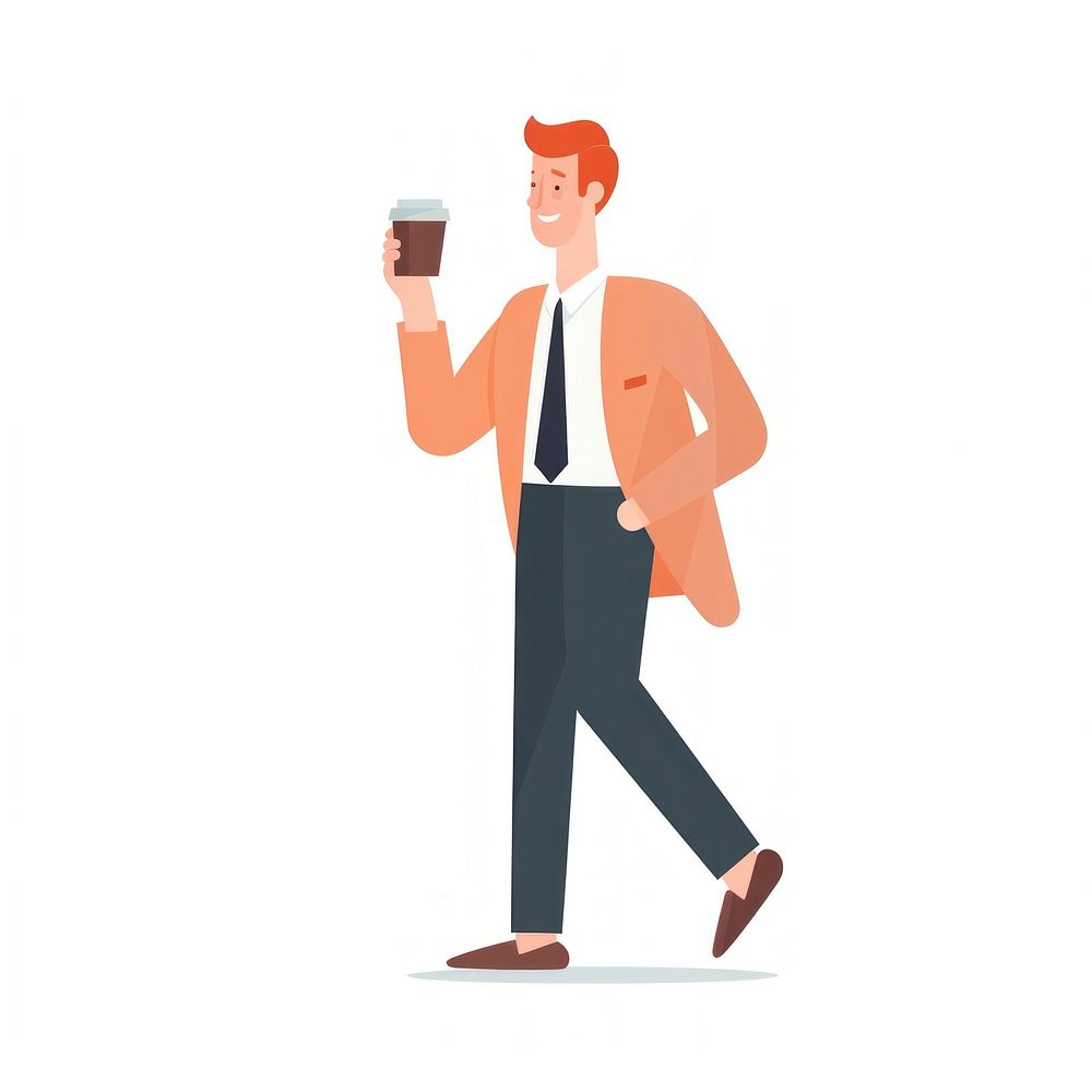  Businessman holding coffee adult. AI generated Image by rawpixel.