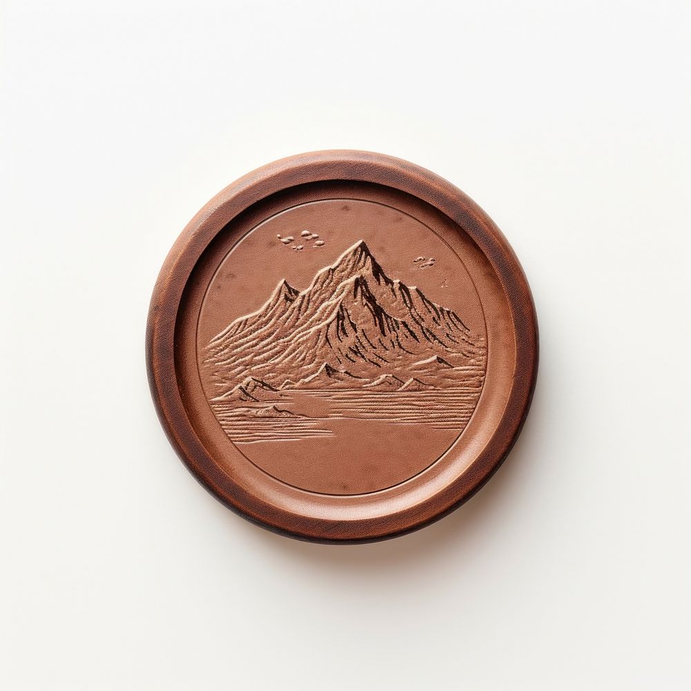 Seal Wax Stamp mountain white background accessories accessory.