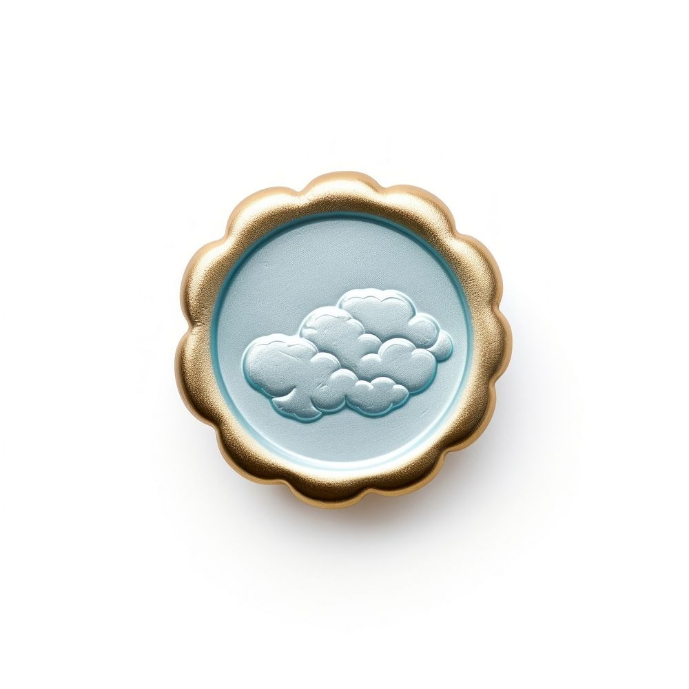 Seal Wax Stamp cloud jewelry white background accessories.