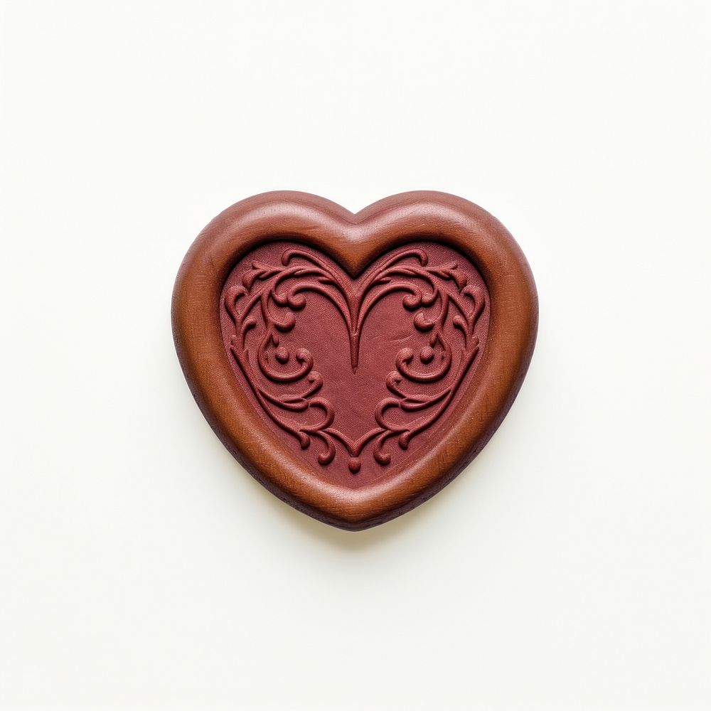 Seal Wax Stamp heart with wigs white background accessories creativity.