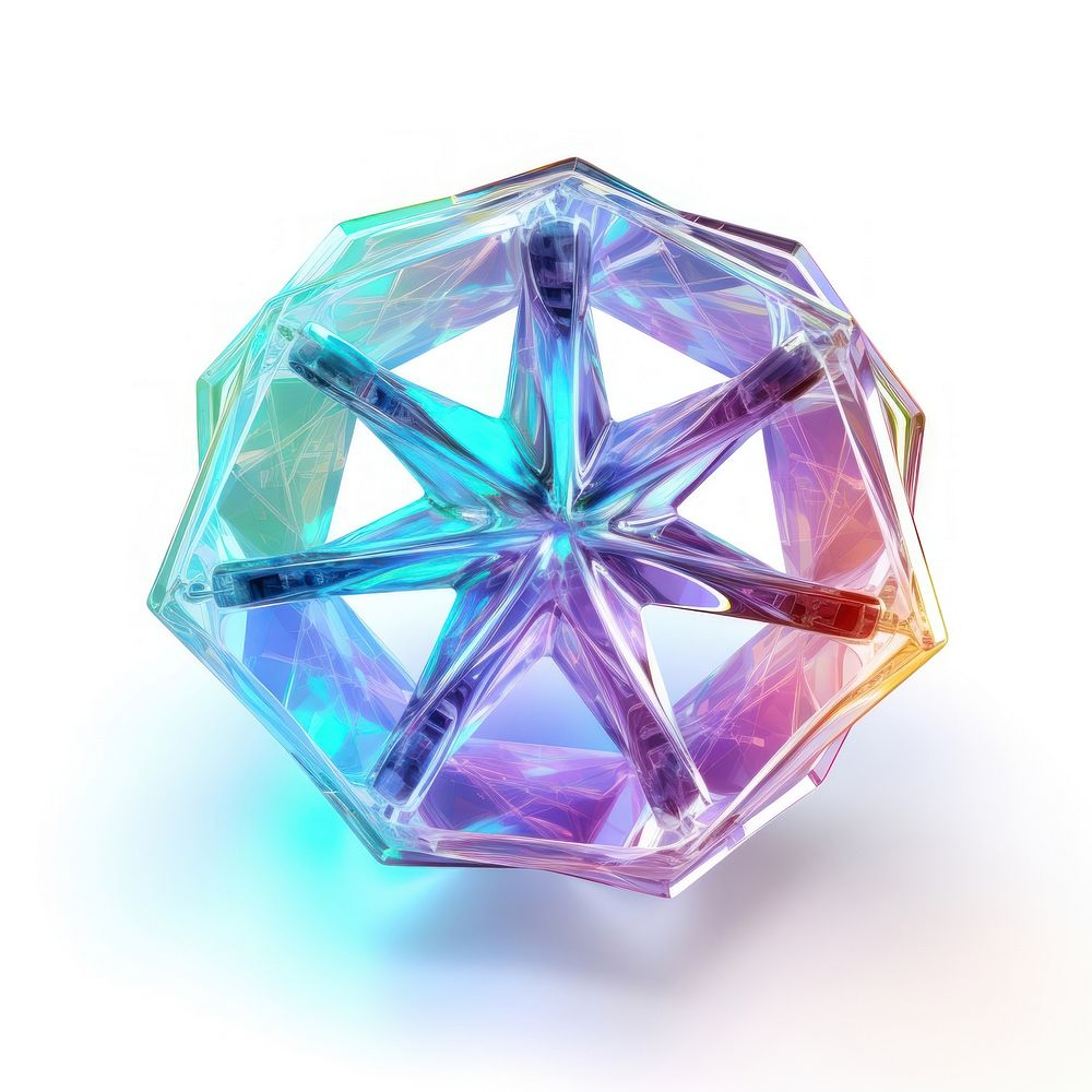 Hexagon Snowflakes gemstone crystal jewelry.