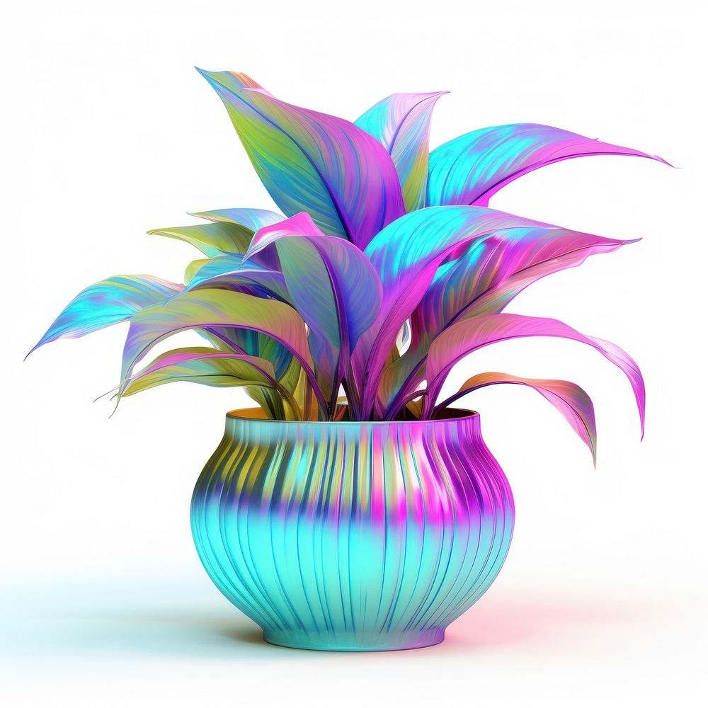 Plant pot purple flower vase.