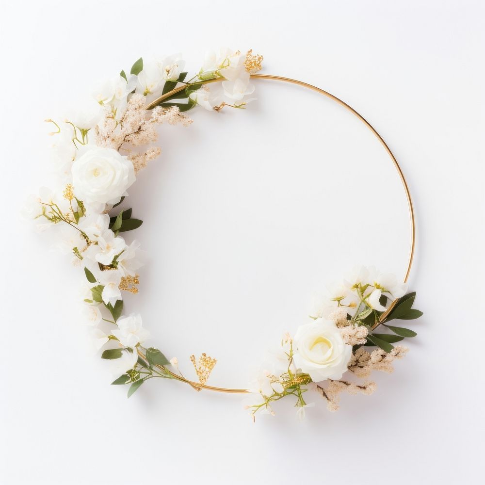 Flower wedding circle wreath.