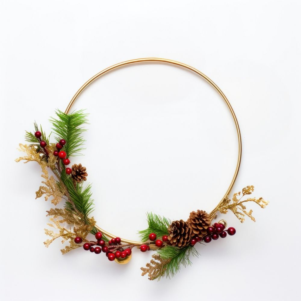 Christmas jewelry circle wreath.