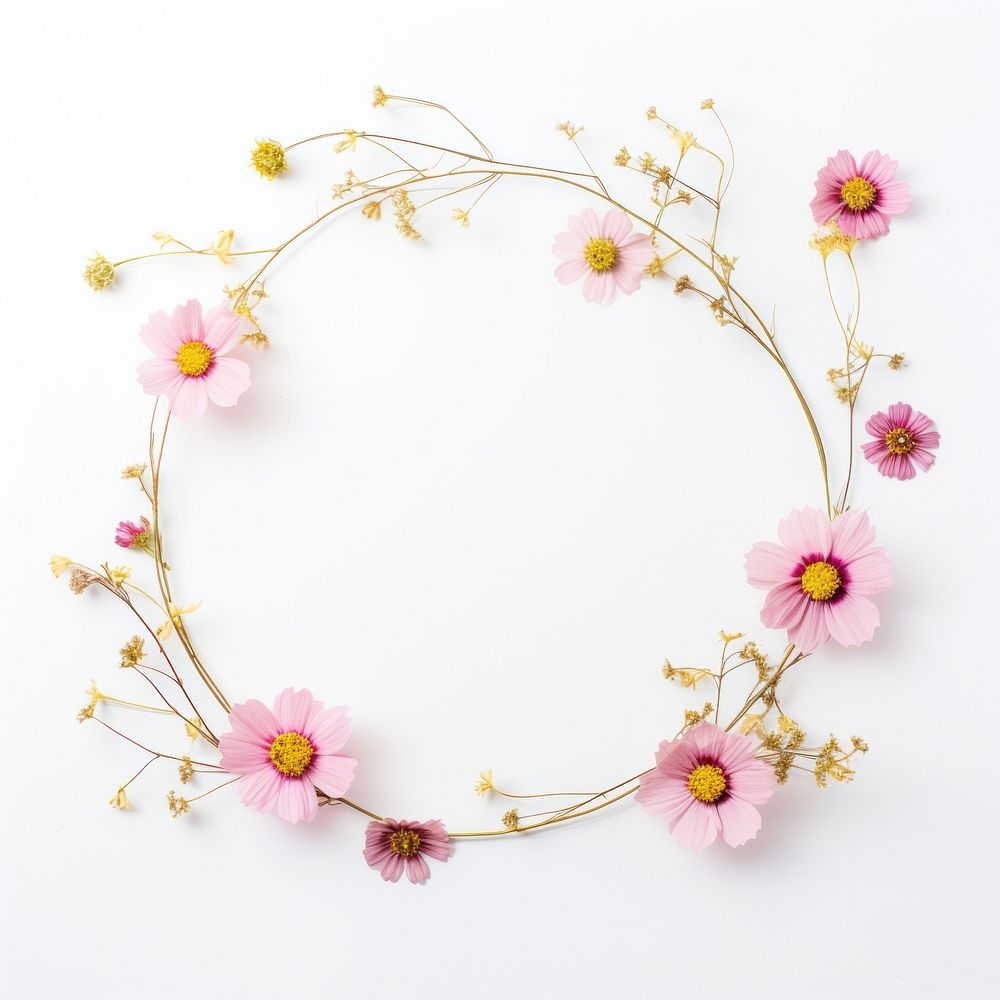 Flower jewelry wreath cosmos.