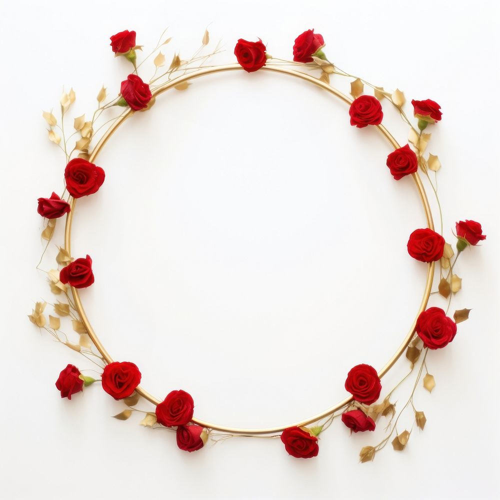 Rose jewelry wreath flower.