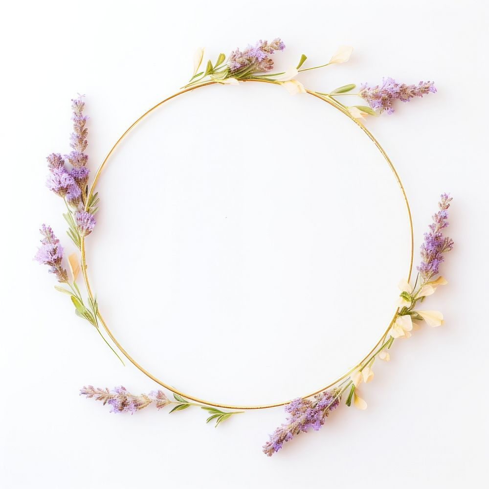 Flower lavender jewelry circle.
