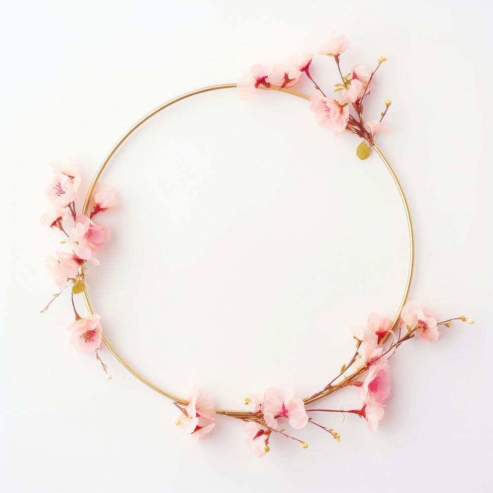 Flower jewelry blossom circle.